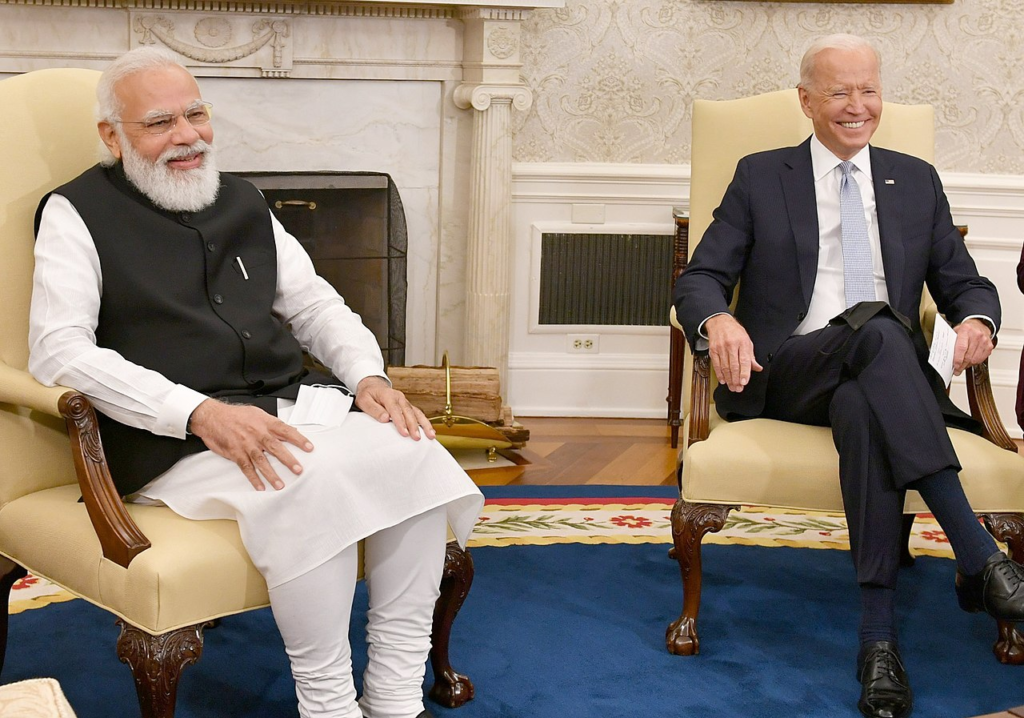 Prime Minister Narendra Modi with US President Joe Biden at White Hosue in September,2021