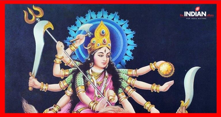 देवी खड्ग तलवार दुर्गा महिषासुर चण्डी शुम्भ निशुम्भ अस्त्र शस्त्र सप्तशती नवरात्रि Devi Durga Sword Talwar Saptashati Khadga